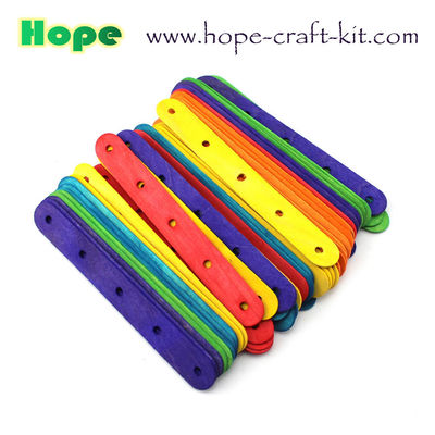 Natural color multi-colored wooden craft popsile sticks Tongue depressor for hobbies and children DIY handcrafted work supplier