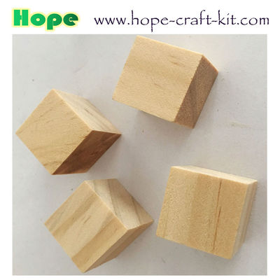 Natural color multi-colored wooden suare cubes blocks for children DIY craft work creative hobbies KIDS STEM INNOVATION supplier