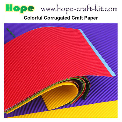 Colorful craft corrugated quilling paper for DIY toys / handcraft kids hand-craft diy material A4 size customer size supplier