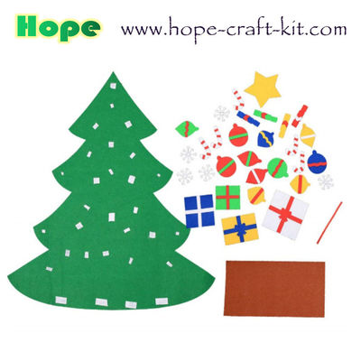 Merry Christmas Tree Decoration Hanging Pendants Felt Craft DIY Material for Kid  Ornament Creative Craft Kits OEM ODM supplier