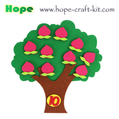 Felt DIY Material Kids Toddler Children Numbers Education Kits Teaching Aids digits Felt Fruit Vegetables OEM ODM supplier