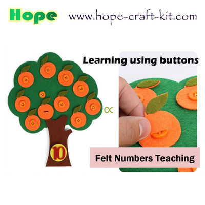 Felt DIY Material Kids Toddler Children Numbers Education Kits Teaching Aids digits Felt Fruit Vegetables OEM ODM supplier