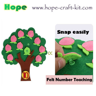 Felt DIY Material Kids Toddler Children Numbers Education Kits Teaching Aids digits Felt Fruit Vegetables OEM ODM supplier