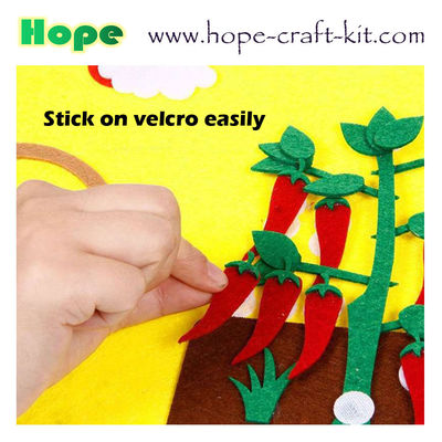 Felt DIY Material Kids Toddler Children Numbers Education Kits Teaching Aids digits Felt Fruit Vegetables OEM ODM supplier
