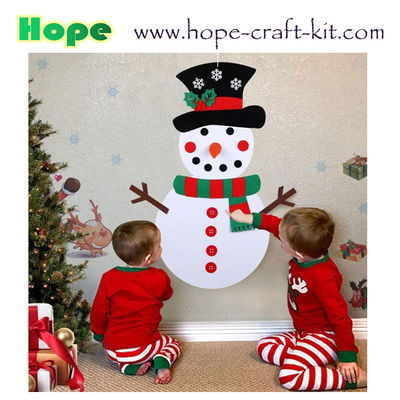 Merry Christmas Tree Decoration Hanging Pendants Felt Craft DIY Material for Kid  Ornament Creative Craft Kits OEM ODM supplier