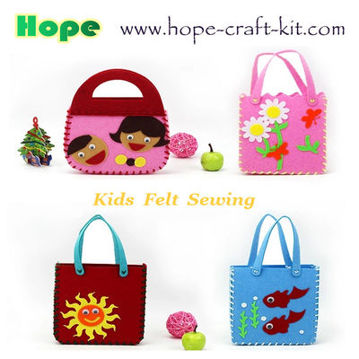 Felt Nonwoven Cloth Sewing with Safe Plastic Niddles for Kids Children Creative DIY handcraft Animals Bags OEM ODM supplier