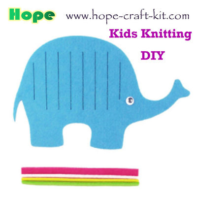 kids children felt non-woven knitted work creative diy crafts kits kids hand craft knitting weaving DIY felt material supplier