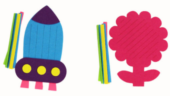 kids children felt non-woven knitted work creative diy crafts kits kids hand craft knitting weaving DIY felt material supplier