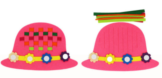 kids children felt non-woven knitted work creative diy crafts kits kids hand craft knitting weaving DIY felt material supplier