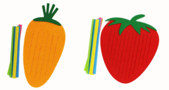 kids children felt non-woven knitted work creative diy crafts kits kids hand craft knitting weaving DIY felt material supplier