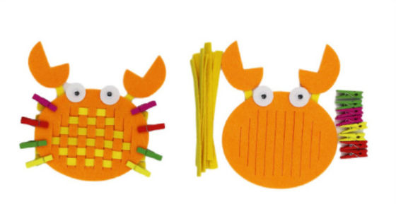 kids children felt non-woven knitted work creative diy crafts kits kids hand craft knitting weaving DIY felt material supplier