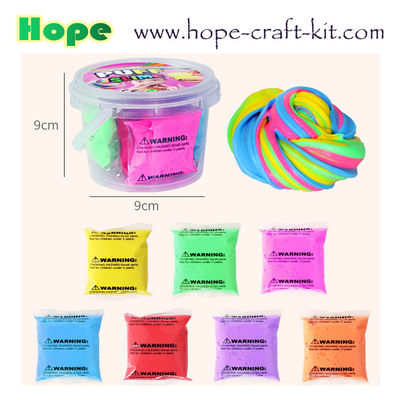 12 Colors 16 Colors 24 Colors Fluffy Puff Slime Eco-friendly Non-toxic Playdough Plasticine Clay Kids Children DIY Toys supplier